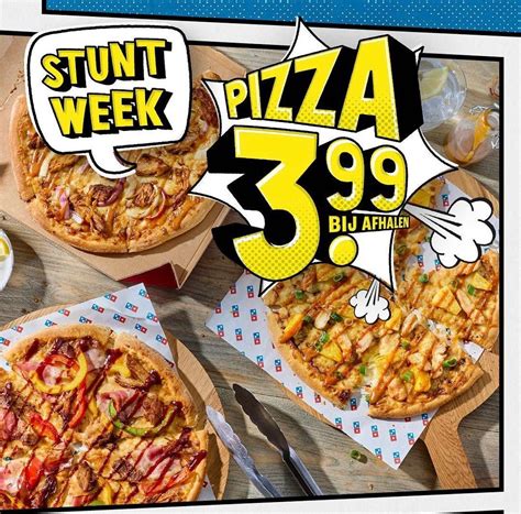 dominos pizza het  weer stuntweek de hele week elke facebook