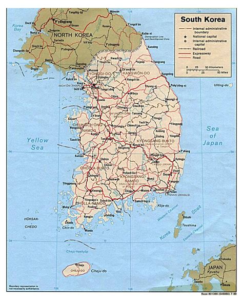 Maps Of South Korea Detailed Map Of South Korea In