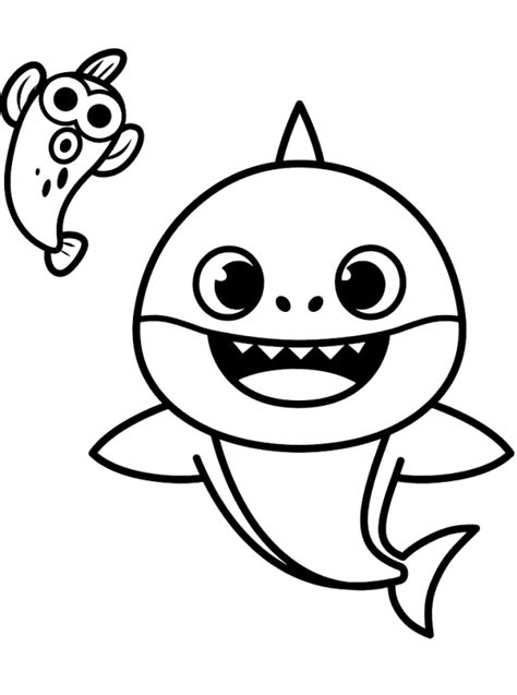 kids  funcom create personal coloring page  baby shark coloring page