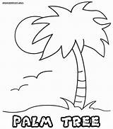 Palm Printable Colouring Clipart Library Getcolorings Coloringhome sketch template