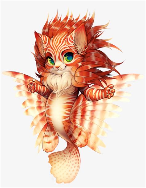 mermaid cat furvilla aquatic cat  transparent png  pngkey