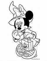 Coloring Halloween Minnie Mouse Pages Witch Mickey Disney Printable Kids Fall Disneyclips Vampire Pumpkin Gif Sheets Duck Donald Print Choose sketch template