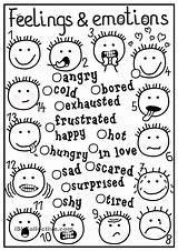 Emotion Faces Emotions sketch template