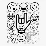 Emoji Emojis Rock Kindpng Pngfind sketch template