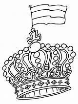 Kroon Koningsdag Vlag Koning Willem Maxima Zoeken Nederland Koningin Koningshuis Koninginnedag Knutselen Verjaardag sketch template