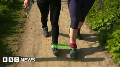 Sisters Walking 120 Miles Through Devon With Legs Tied Together Bbc News