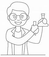 Scientist sketch template