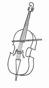 Cello Instrument Bestcoloringpagesforkids Streichinstrumente sketch template