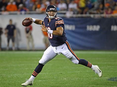 chicago bears mitchell trubisky dominated   preseason debut