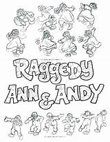 Raggedy Ann Coloring Pages Andy Sporn Michael Drawing Animation Getcolorings Getdrawings Printable sketch template