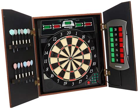 arachnid cmx  bristle cricketmaxx  electronic dartboard cabinet set   ebay