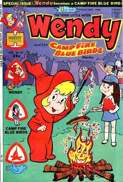 wendy the good little witch 83 wendy and the camp fire blue birds issue