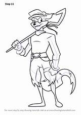 Sly Cooper Draw Drawing Step Tutorials sketch template