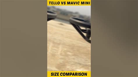 dji tello  mavic mini size comparison shorts youtube