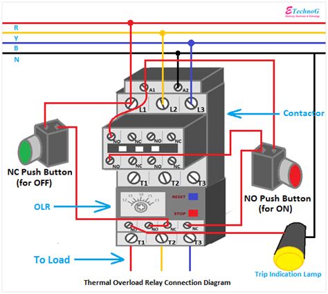 overload relay connection diagram electrical circuit diagram electrical wiring block diagram