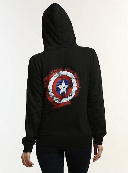 marvel captain america shield womens hoodiemarvel captain america shield womens hoodie