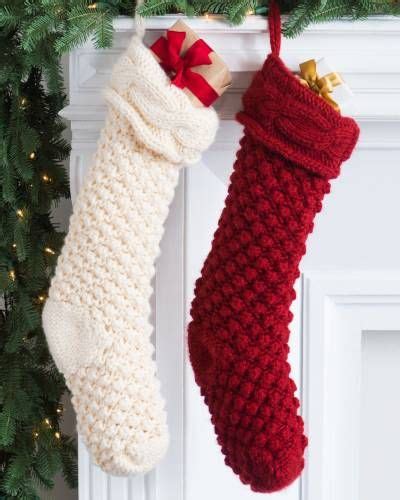 hand knit stockings take inspiration from an age old holiday tradition