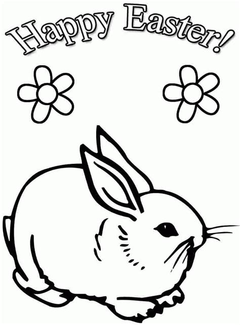 easter rabbit coloring page coloring home