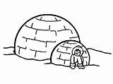 Igloo Coloring Getcolorings Pages sketch template
