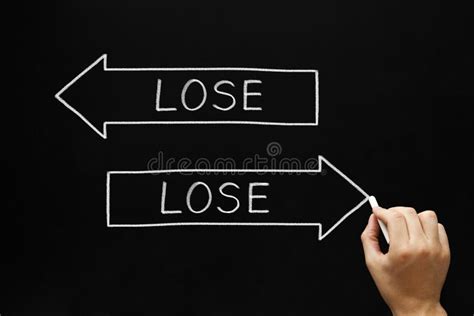 lose lose situation concept stock photo image  gamble chance
