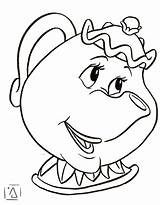 Mrs Potts Disney Drawings Characters Fc06 Deviantart Drawing Party sketch template