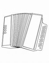 Coloring Accordion Pages Accordian Music Musical Colorbook Kids Instruments Choose Board sketch template