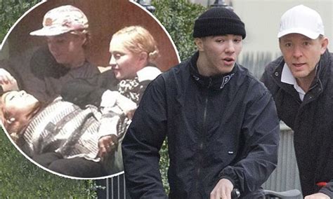 guy ritchie and rocco enjoy bike ride amid madonna custody battle daily mail online