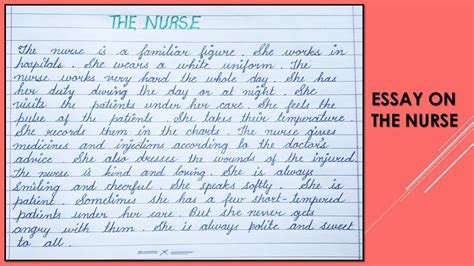 write  essay   nurse essay writing youtube