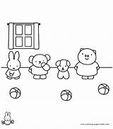 Miffy Coloring Pages Cartoon Color Character Printable Sheets Kids Print Found sketch template