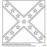 Flag Coloring Confederate Battle Pages Civil War America States Rebel Printable American Union Template Flags Pattern Heritage Book Heart Wiki sketch template