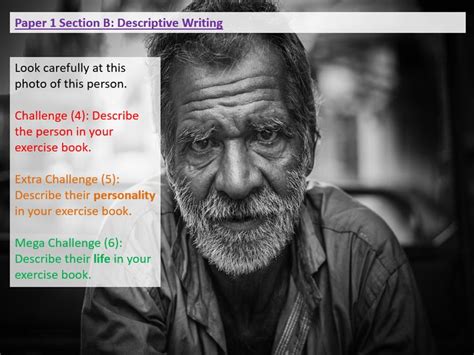 paper  section  aqa descriptive writing descriptive writing