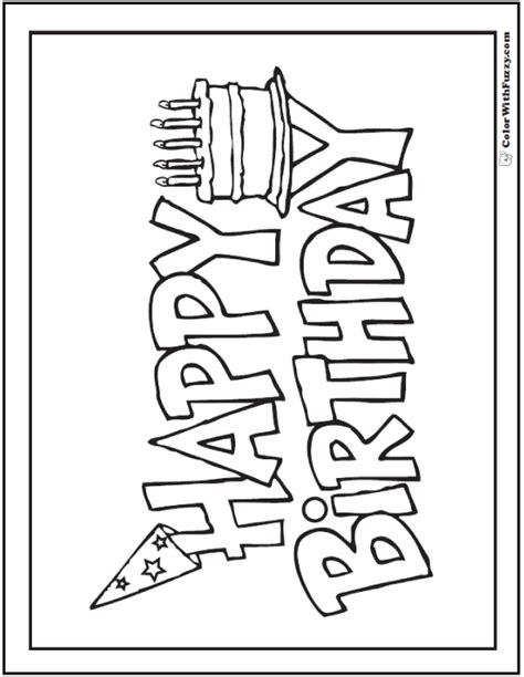 happy birthday letters coloring pages coloring pages