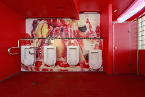 tasty toilet cake shaped bathroom for public restroom festival urbanist