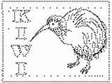 Coloring Animals Kiwi Pages Australian Kids Dltk sketch template