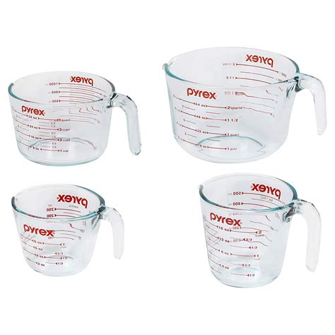 pyrex easy readglass measuring cup cookware set  piece