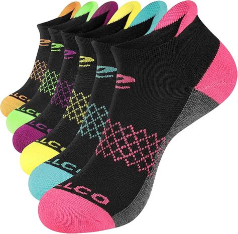 Womens Ankle Socks 6 Pack Athletic Cushioned Running Socks With Heel