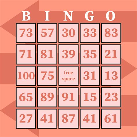 printable bingo numbers sheet     printablee