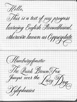 Roundhand Lester Copperplate Handwriting Cursive Lettering Seb Beginnings Kannada sketch template