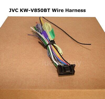 authentic jvc kwvbt kw vbt  pin wire harness  shipping ebay