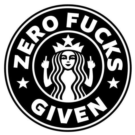 Zero Fucks Given Sticker Zero Fucks Given Decal Vinyl Warning Etsy