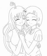 Coloring Pages Friends Friend Anime Forever Cute Girls Lineart Colouring Printable Tlr Color Getcolorings Print Comments Deviantart Coloringhome Getdrawings Library sketch template