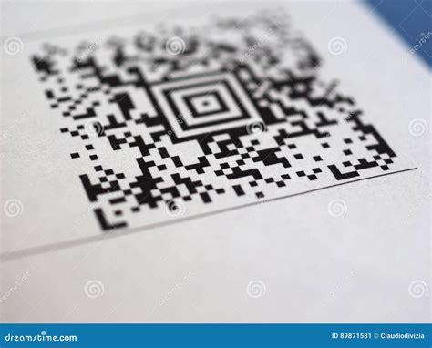 qr code barcode stock image image  matrix product