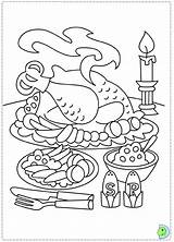 Dinokids Thanksgiving Coloring Close sketch template