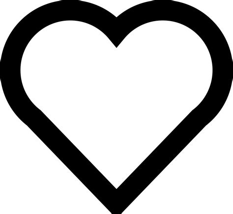 simple love heart clipart