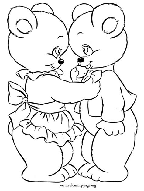 bears mother bear    boy bear coloring page