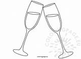 Champagne Glass Drawing Glasses Two Getdrawings sketch template