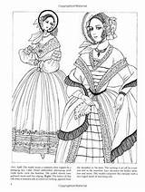 Regency Godey Fashions Dover sketch template
