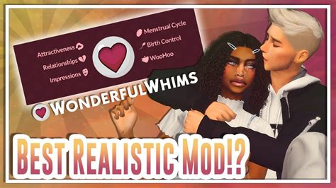 realistic mod   sims  wonderful whims mod review youtube