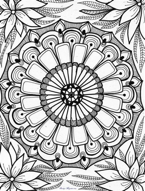 by artbymayette abstract doodle zentangle paisley coloring pages colouring adult detailed