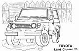 Toyota Cruiser Coloring Pages Fj Template sketch template